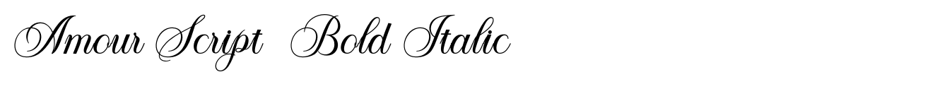 Amour Script  Bold Italic image